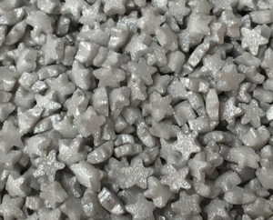 Sprinkles:  Glimmer Stars:  Mini Silver (approx 50g)