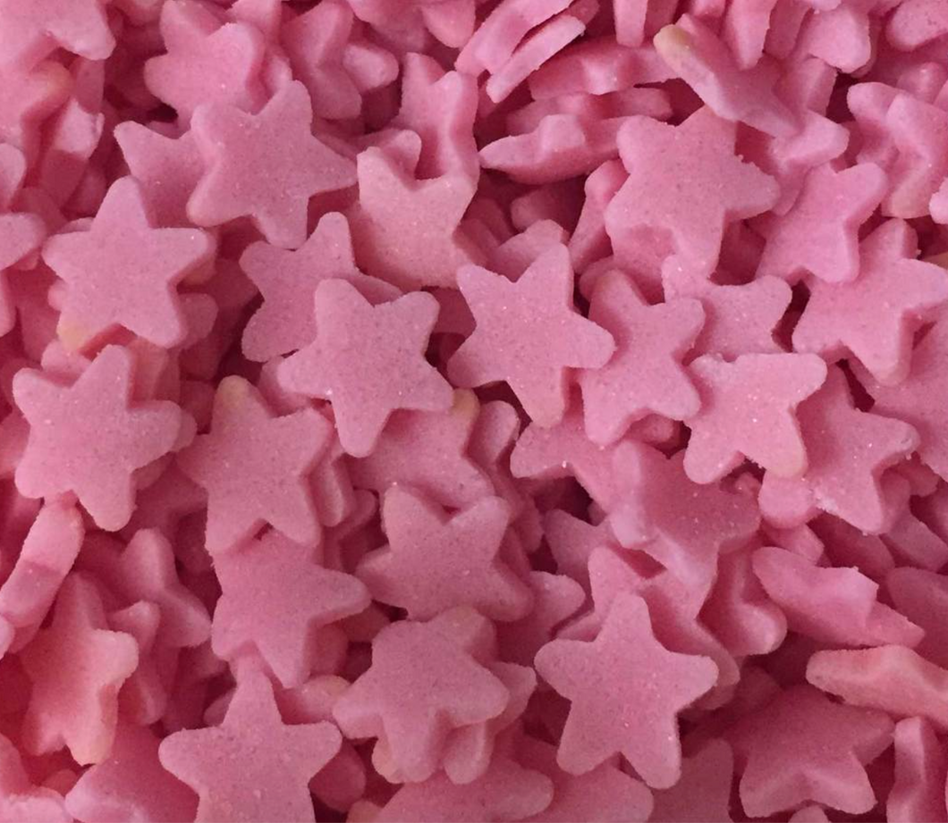 Sprinkles: Mini Stars - PINK (approx 50g)