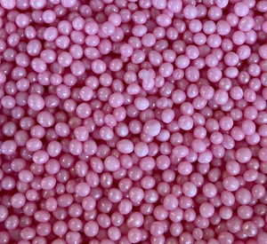 Sprinkles:  4mm Pearlescent  Pearls Pink (Approx 50g)