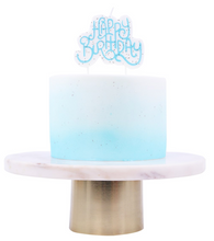Load image into Gallery viewer, Candles - Blue Sparkly Happy Birthday Candle

