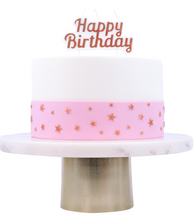 Load image into Gallery viewer, Candles - Rose Gold Sparkly Happy Birthday Candle
