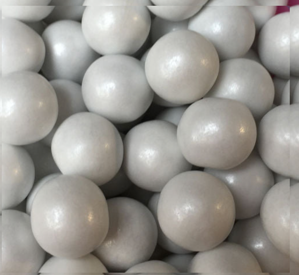 Sprinkles:  LARGE Pearlescent WHITE chocoballs