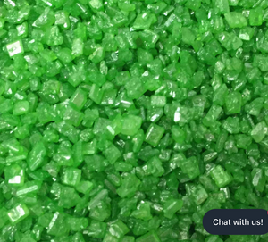 Sprinkles:  Glimmer Sugar - Green (approx 50g)