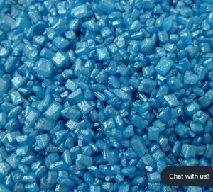 Sprinkles:  Glimmer Sugar - Blue (approx 50g)