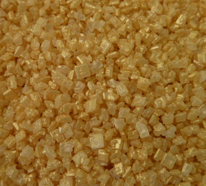 Sprinkles:  Glimmer Sugar - Gold (approx 50g)