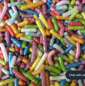 Sprinkles: Glimmer Strands -Rainbow (approx 50g)