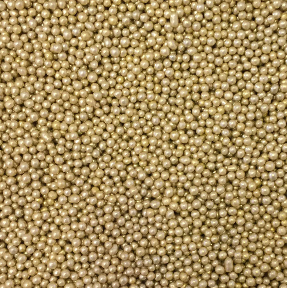 Sprinkles:  Metallic Pearls Gold 2mm (approx 50g)