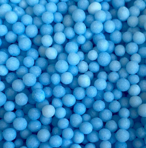 Sprinkles:  3mm Natural Pearls - Blue (Approx 50g)