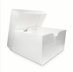 cake box 6" 2 piece cake transportation box & lid (various quantities)