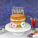 Cutter -  Happy Birthday Cake Topper - Modern