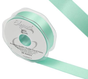 Ribbon:  Mint (No 13) Eleganza double faced satin ribbon