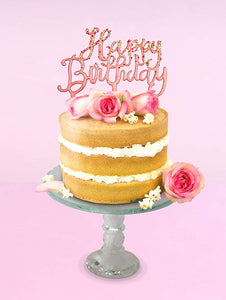 Cutter - Happy Birthday Cake Topper - Script