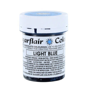 Colouring -Sugarflair Chocolate Colouring paste - Light Blue 35g