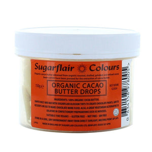 Chocolate Making - Sugarflair organic Cacao butter drops - 150g