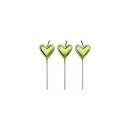 Candles - Gold Hearts - Pack of 8
