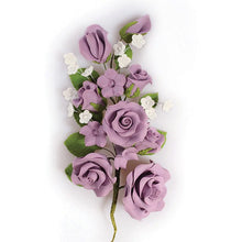 Load image into Gallery viewer, SF - Sugarpaste Rose Spray Large 178MM - VARIOUS COLOURS
