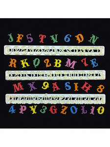 Cutter - Carnival style Alphabet tappits FMM