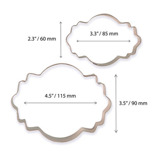 Cutter - Plaque - set of 2 (style 4)
