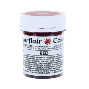 Colouring -Sugarflair Chocolate Colouring paste - Red 35g