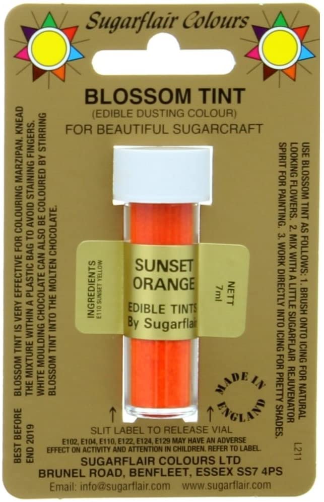 Dusts - Sugarflair - Blossom Tint -Sunset Orange