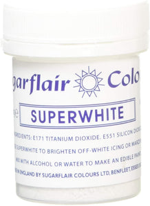 Colouring -Sugarflair Superwhite Icing Whitener  20g