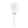 Cake Topper - Mini Confetti Balloon Wands (5 pack) - Iridescent