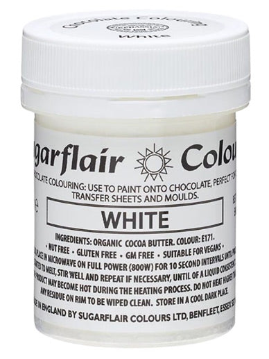 Colouring -Sugarflair Chocolate Colouring paste - White 35g
