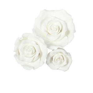 SF- Sugar Soft White Roses - VARIOUS SIZES